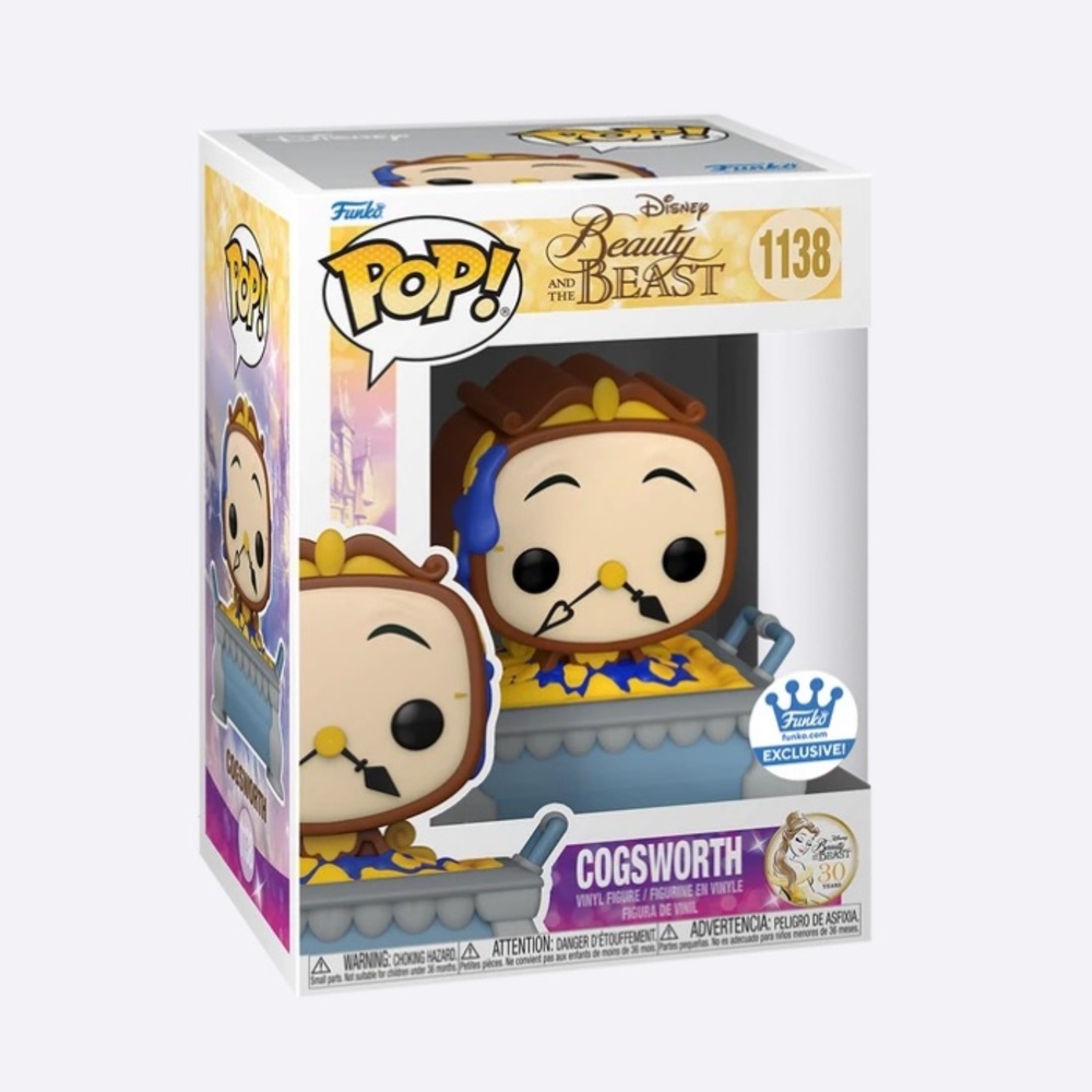 NIB Funko Exclusive Cogsworth in Cobbler Pan